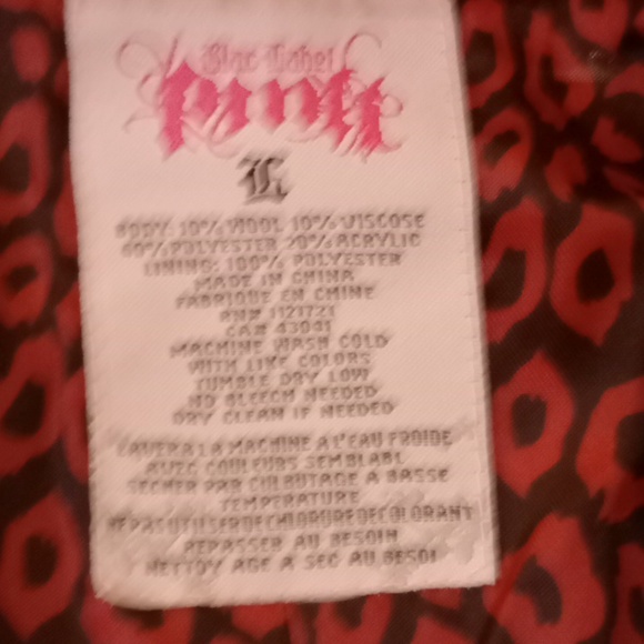 BLAC LABEL PINK , ORANGE BELTED COAT SIZE LARGE - Picture 6 of 14